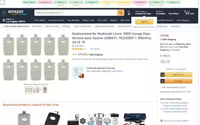 AMZSupports Ex  from Chrome web store to be run with OffiDocs Chromium online