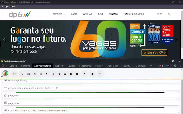 Analytics Watcher  from Chrome web store to be run with OffiDocs Chromium online