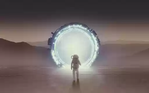 An astronaut approaches  from Chrome web store to be run with OffiDocs Chromium online