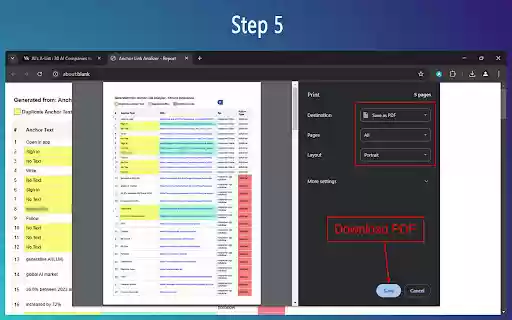 Anchor Link Analyzer – Comprehensive Link Analysis Tool  from Chrome web store to be run with OffiDocs Chromium online