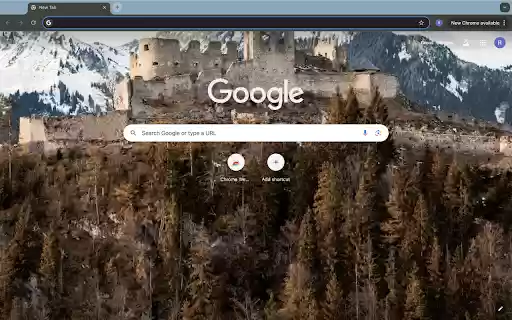 Ancient castle and ice mountain  from Chrome web store to be run with OffiDocs Chromium online
