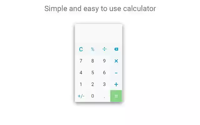Android Calculator  from Chrome web store to be run with OffiDocs Chromium online