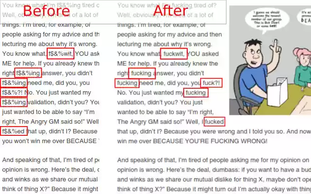 AngryGM Anti Anti Swear Filter  from Chrome web store to be run with OffiDocs Chromium online