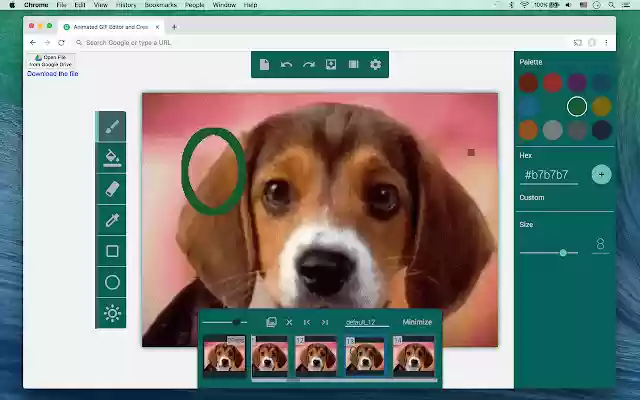Animated GIF Editor and Creator  from Chrome web store to be run with OffiDocs Chromium online