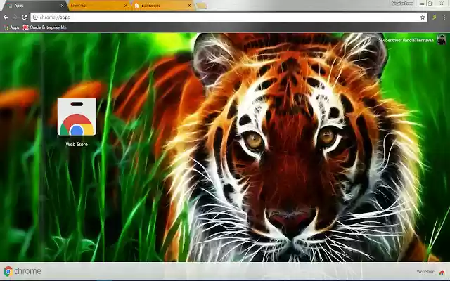 Animated Jungle Tiger Sharp eye Tiger  from Chrome web store to be run with OffiDocs Chromium online