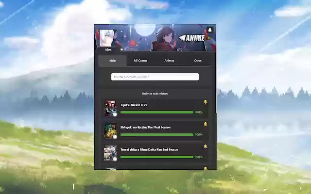 AnimeDB  from Chrome web store to be run with OffiDocs Chromium online