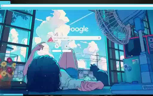 Anime girl sleep at summertime  from Chrome web store to be run with OffiDocs Chromium online