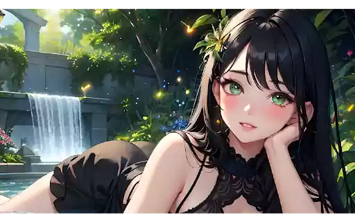 Anime Girl Theme  from Chrome web store to be run with OffiDocs Chromium online