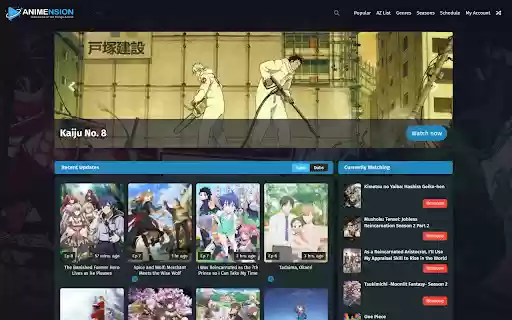 Animension Tracker  from Chrome web store to be run with OffiDocs Chromium online