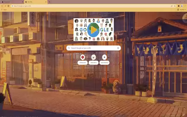 Anime Scenery New Tab  from Chrome web store to be run with OffiDocs Chromium online