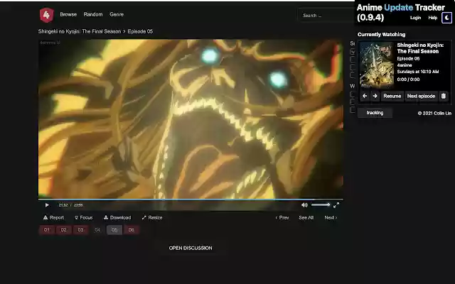 Anime Update Tracker จาก Chrome เว็บสโตร์ที่จะรันด้วย OffiDocs Chromium ออนไลน์