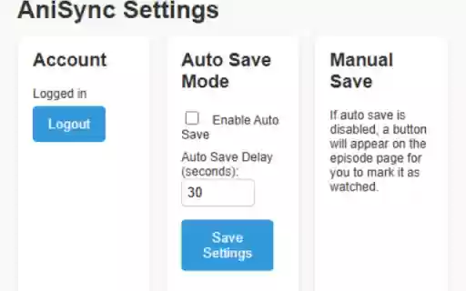AniSync  from Chrome web store to be run with OffiDocs Chromium online