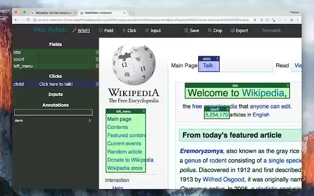 Annotate  from Chrome web store to be run with OffiDocs Chromium online