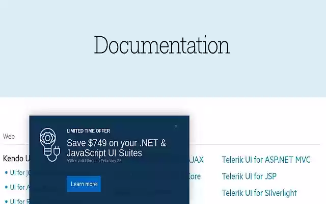 Annoying Telerik Ad Remover from Chrome web store to be run with OffiDocs Chromium online Annoying Telerik Ad Remover from Chrome web store to be run with OffiDocs Chromium online