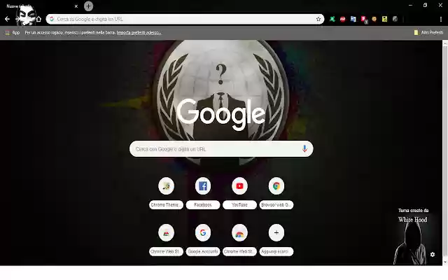 Anonymous by White Hood.  from Chrome web store to be run with OffiDocs Chromium online