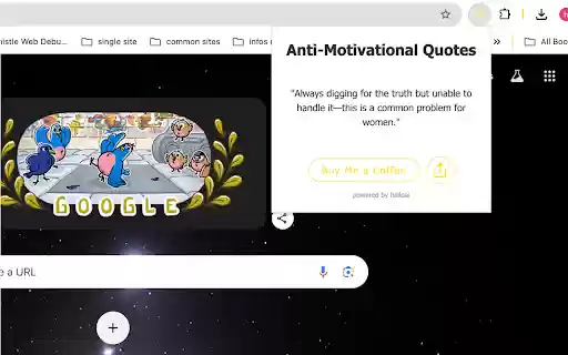 Anti Motivational Quotes  from Chrome web store to be run with OffiDocs Chromium online