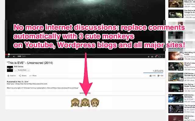Anti Social nascondi tutti i commenti! dal Chrome Web Store per essere eseguito con OffiDocs Chromium online