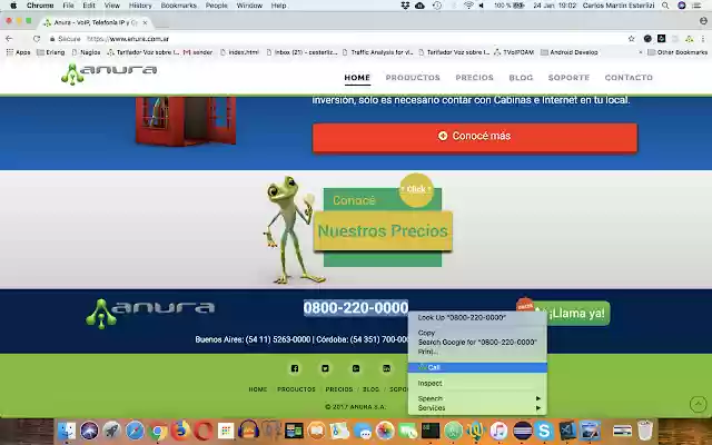 Anura Click to Dial from Chrome web store to be run with OffiDocs Chromium online Anura Click to Dial from Chrome web store to be run with OffiDocs Chromium online
