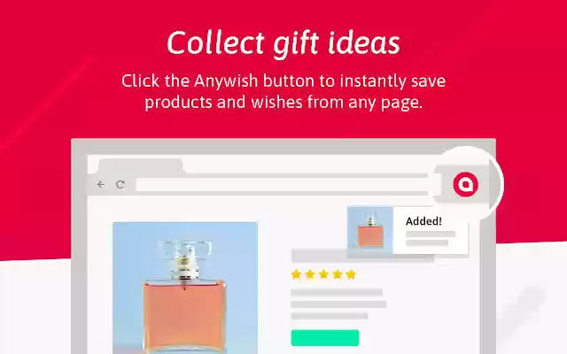 Anywish | Wishlists and online gift lists  from Chrome web store to be run with OffiDocs Chromium online