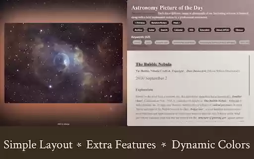 APOD Plus  from Chrome web store to be run with OffiDocs Chromium online