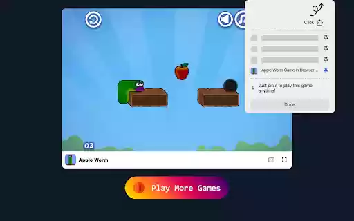 Apple Worm Game Navigate Mazes and Devour Delicious Apples!  from Chrome web store to be run with OffiDocs Chromium online