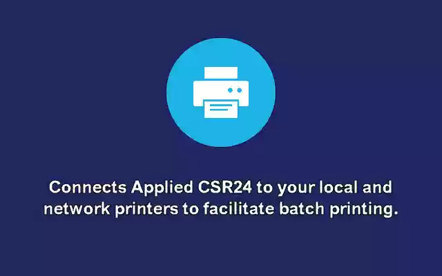 Applied CSR24 Print Spool Extension  from Chrome web store to be run with OffiDocs Chromium online