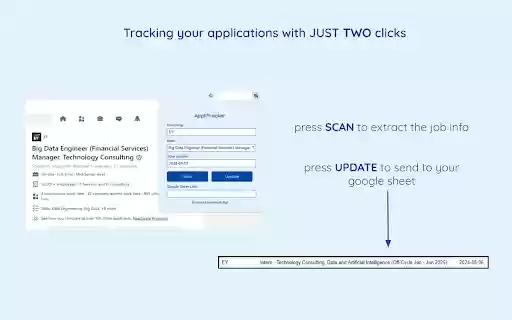 AppliTracker  from Chrome web store to be run with OffiDocs Chromium online