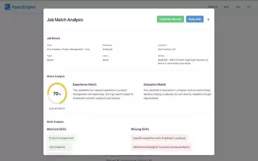 ApplyEngine: AI Job Concierge  from Chrome web store to be run with OffiDocs Chromium online