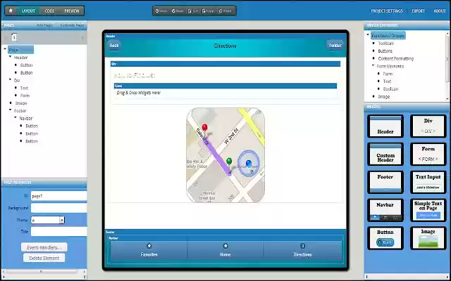 AppMint Lite: HTML5/jQuery Mobile App Builder  from Chrome web store to be run with OffiDocs Chromium online