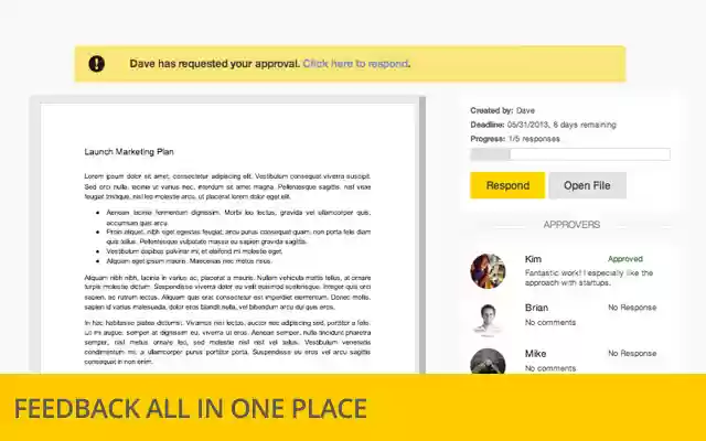 ApproveForMe  from Chrome web store to be run with OffiDocs Chromium online