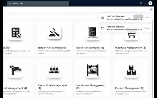 AppSheet Notification Extension  from Chrome web store to be run with OffiDocs Chromium online