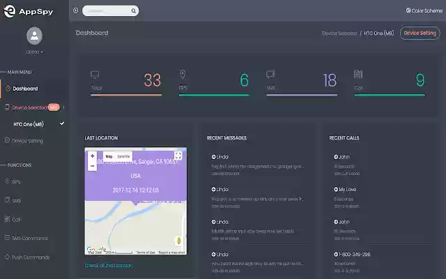 AppSpy Mobile Tracker  from Chrome web store to be run with OffiDocs Chromium online