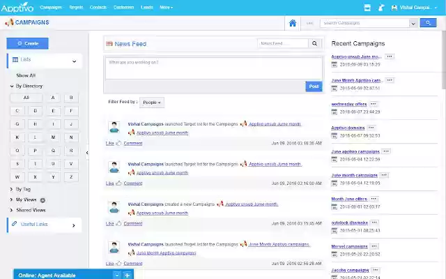 Apptivo Campaings from Chrome web store to be run with OffiDocs Chromium online Apptivo Campaings from Chrome web store to be run with OffiDocs Chromium online