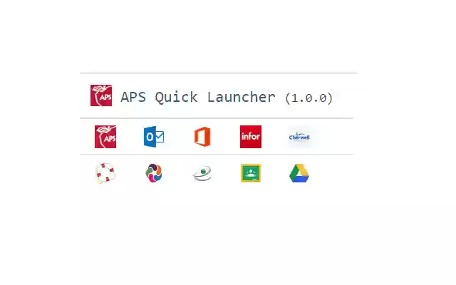 APS Launcher  from Chrome web store to be run with OffiDocs Chromium online