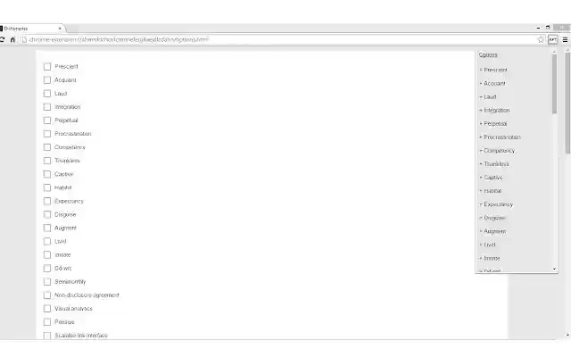 Aptitude Words  from Chrome web store to be run with OffiDocs Chromium online