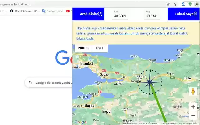 Arah Kiblat from Chrome web store to be run with OffiDocs Chromium online Arah Kiblat from Chrome web store to be run with OffiDocs Chromium online