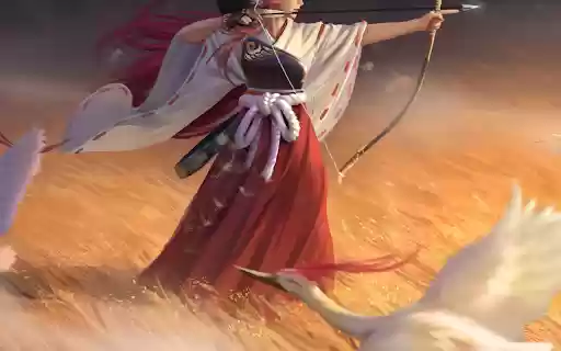 Archer of Cranes  from Chrome web store to be run with OffiDocs Chromium online