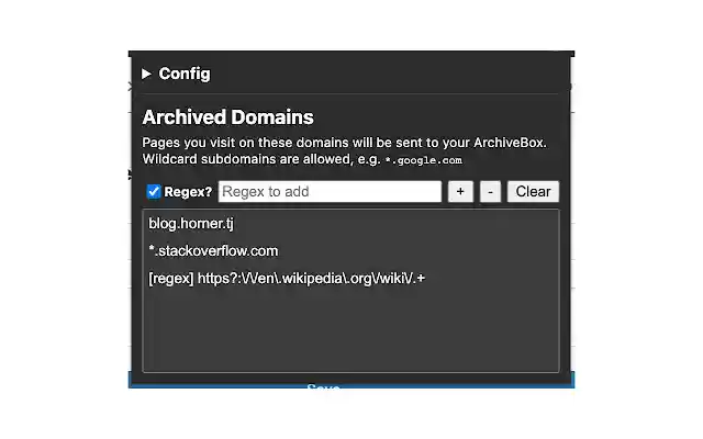 ArchiveBox Exporter  from Chrome web store to be run with OffiDocs Chromium online
