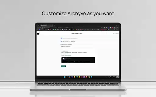 Archyve  from Chrome web store to be run with OffiDocs Chromium online