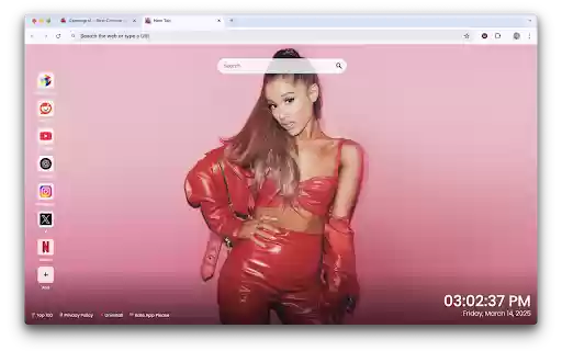 Ariana Grande Wallpapers Gameograf  from Chrome web store to be run with OffiDocs Chromium online