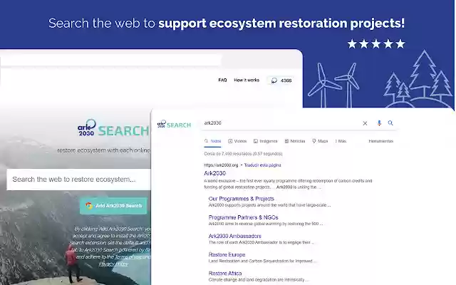 Ark2030 Search  from Chrome web store to be run with OffiDocs Chromium online