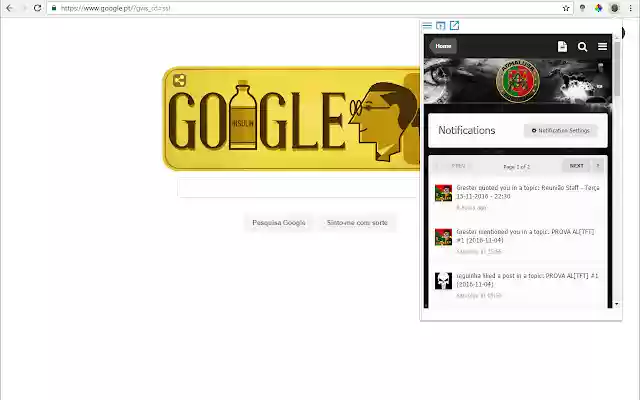 Armalusa Notification Addon  from Chrome web store to be run with OffiDocs Chromium online