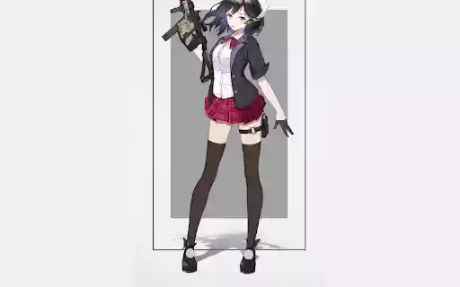 Armed Schoolgirl  from Chrome web store to be run with OffiDocs Chromium online