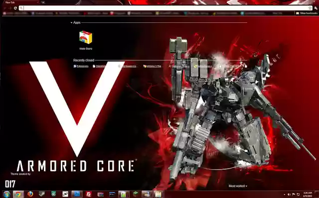Armored Core V  from Chrome web store to be run with OffiDocs Chromium online