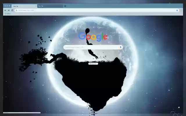 Art girl and planet  from Chrome web store to be run with OffiDocs Chromium online