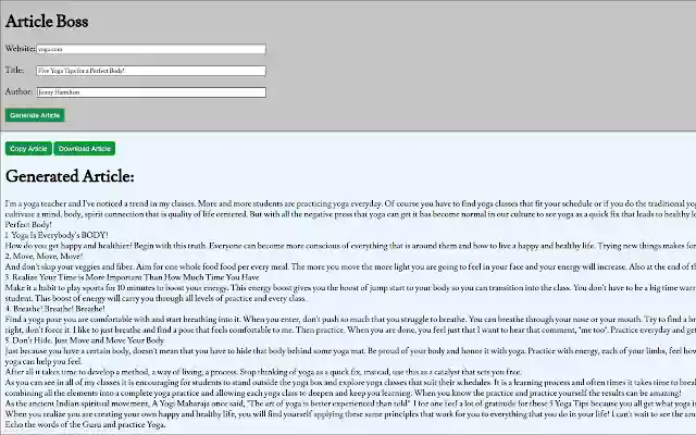 ArticleBoss.co from Chrome web store to be run with OffiDocs Chromium online ArticleBoss.co from Chrome web store to be run with OffiDocs Chromium online