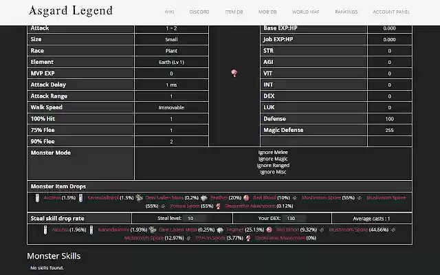 Asgard Legend MobDB Steal Calculator from Chrome web store to be run with OffiDocs Chromium online Asgard Legend MobDB Steal Calculator from Chrome web store to be run with OffiDocs Chromium online
