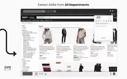 ASIN Crawler  from Chrome web store to be run with OffiDocs Chromium online