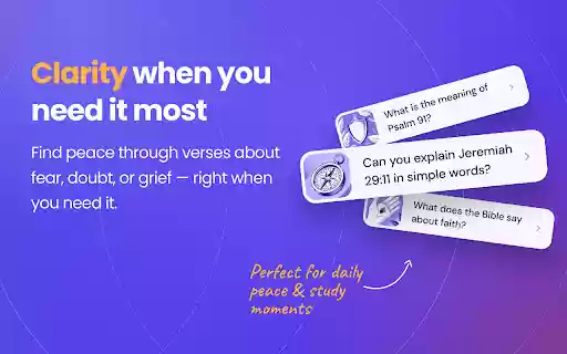 Ask Bible AI — Your AI Chat for Bible Questions  from Chrome web store to be run with OffiDocs Chromium online
