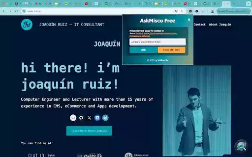 AskMisco Free  from Chrome web store to be run with OffiDocs Chromium online